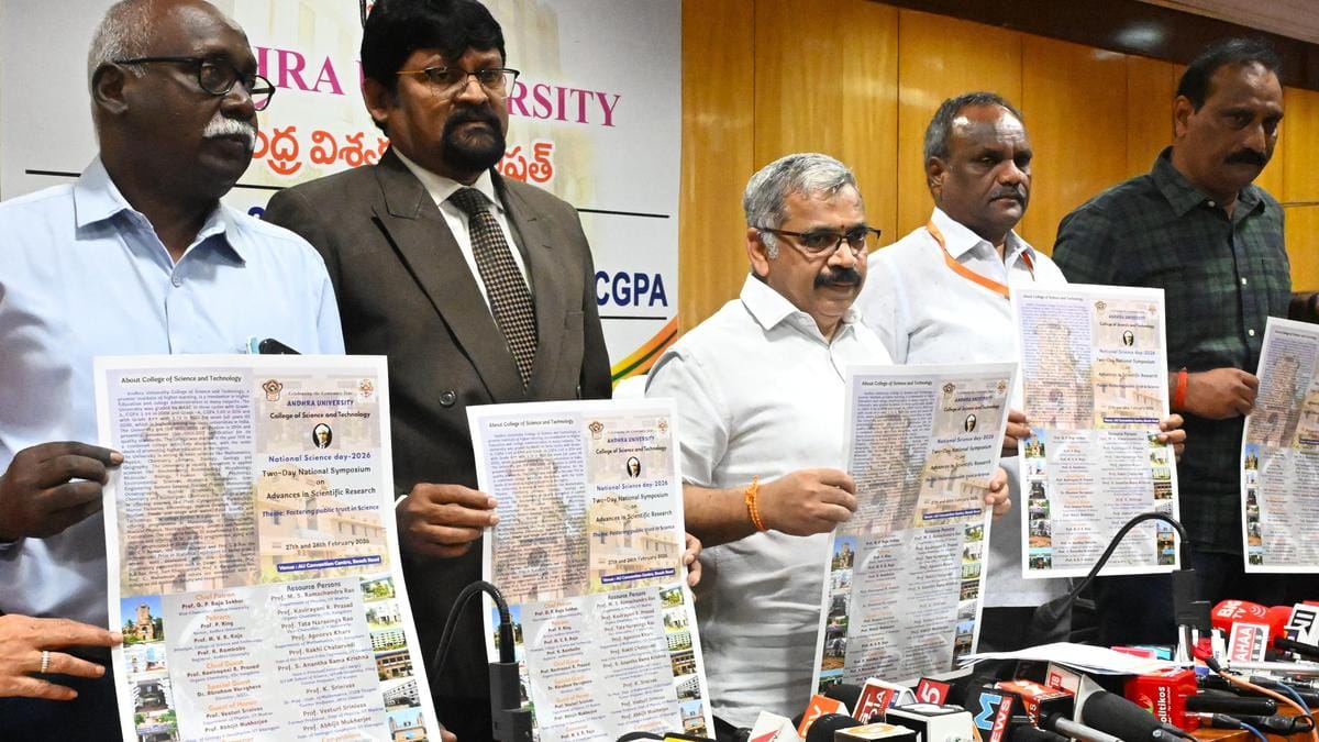 Andhra university hosts centenary science symposium in vizag