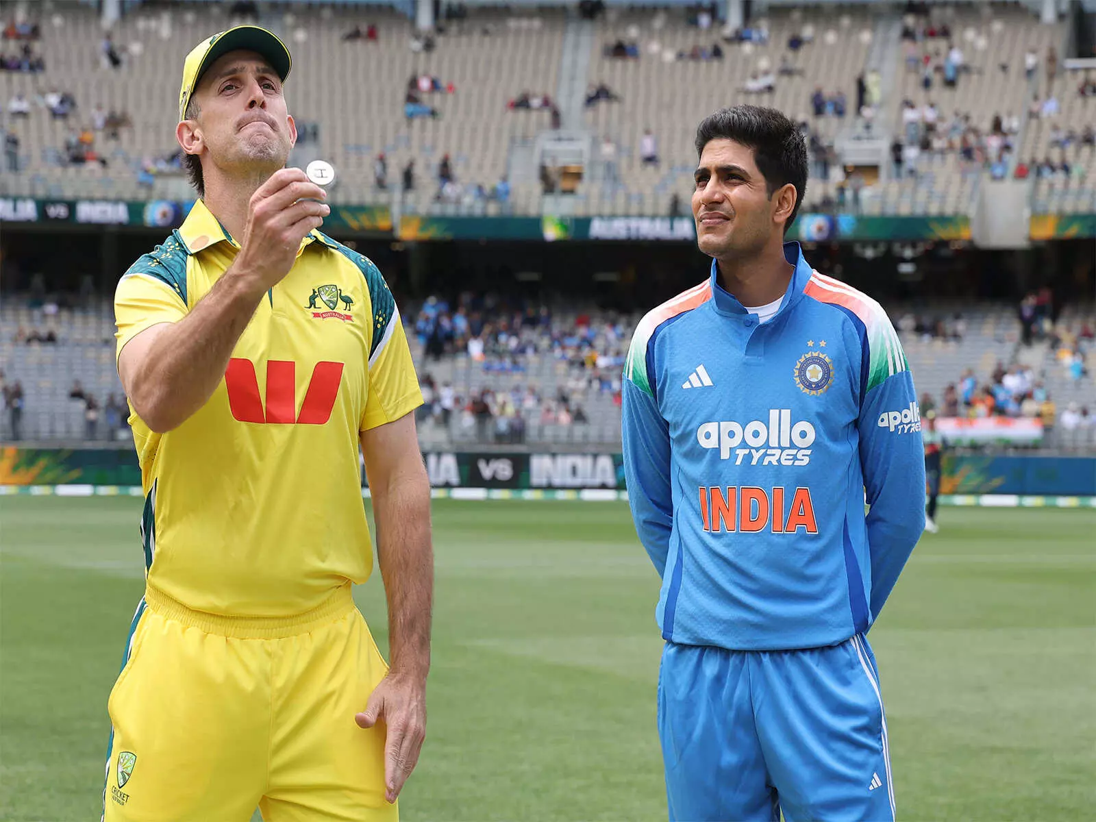 Rain disrupts India vs Australia ODI opener in Perth Rain disrupts India vs Australia ODI opener in Perth